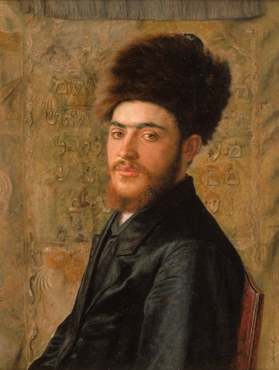 Hombre con sombrero de piel de Isidor Kaufmann